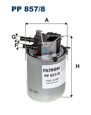 Купити PP857/8 Filtron Паливний фільтр  Nissan