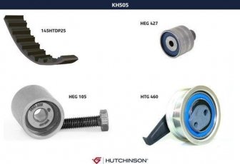 Купити KH 505 Hutchinson Комплект ГРМ Ауді А3 (1.6 TDI, 2.0 TDI, 2.0 TDI quattro)