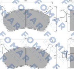 Купить FO 438781 Fomar Тормозные колодки передние Mazda 626 (1.6, 2.0, 2.0 D) 