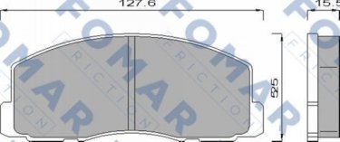 Купить FO 439681 Fomar Тормозные колодки передние Лансер (1.5, 1.8) 
