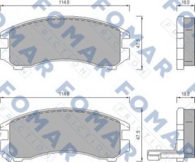 Купить FO 443681 Fomar Тормозные колодки передние Swift 2 (1.3, 1.6) 