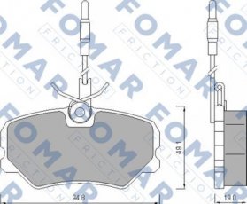Купить FO 443981 Fomar Тормозные колодки передние Пежо 405 (2.0, 2.0 T 16 X4) 
