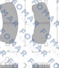 Купить FO 459481 Fomar Тормозные колодки передние Кседос 6 (1.6 16V, 2.0 V6) 