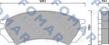 Купити FO 461881 Fomar Гальмівні колодки передні Санні (2.0 GTI 16V, 2.0 GTI-R, 2.0 i 16V) 