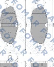Купить FO 470081 Fomar Тормозные колодки передние Astra F (1.4, 1.6, 1.7) 