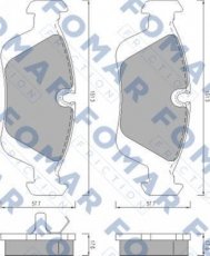 Купить FO 472081 Fomar Тормозные колодки передние БМВ Е36 