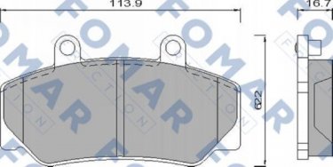 Купить FO 473981 Fomar Тормозные колодки передние Volvo 740 (2.0, 2.3, 2.4) 