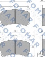 Купить FO 477481 Fomar Тормозные колодки передние Mazda 323 (BA, BG) (1.3, 1.5, 1.6, 1.7, 1.8) 