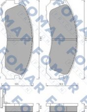 Купить FO 478081 Fomar Тормозные колодки передние Аутленер (1, 2, 3) (2.0, 2.2, 2.3, 2.4) 