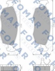 Купить FO 478981 Fomar Тормозные колодки передние Сиерра (1, 2) (2.0, 2.3, 2.8, 2.9) 