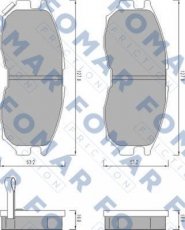 Купити FO 479181 Fomar Гальмівні колодки передні Lancer (1.6, 1.8) 