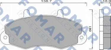 Купить FO 483781 Fomar Тормозные колодки передние Transit 5 (2.0, 2.5) 