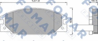 Купить FO 486681 Fomar Тормозные колодки передние Фронтера (2.0 i, 2.3 TD, 2.4 i) 