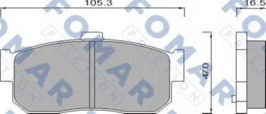 Купить FO 488981 Fomar Тормозные колодки задние Альмера В10 (1.5, 1.8, 2.2) 
