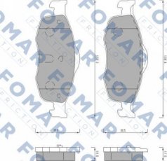 Купить FO 491681 Fomar Тормозные колодки передние Scorpio (1, 2) (2.0, 2.3, 2.4, 2.5, 2.9) 