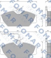 Купить FO 492681 Fomar Тормозные колодки передние Сафран (1, 2) 
