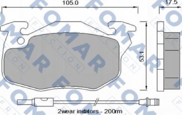 Купить FO 529481 Fomar Тормозные колодки передние Эспейс 1 (2.0, 2.1) 