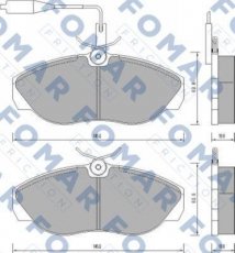 Купить FO 629481 Fomar Тормозные колодки передние Дукато 290 (1.9, 2.0, 2.5, 2.8) 