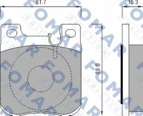 Купить FO 631781 Fomar Тормозные колодки задние CL-Class CLK (2.0, 2.3, 3.2, 4.3, 5.4) 