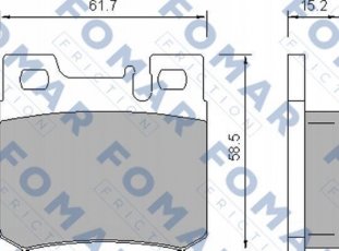 Купити FO 639281 Fomar Гальмівні колодки задні CL-Class CLK (2.0, 2.3, 3.2) 