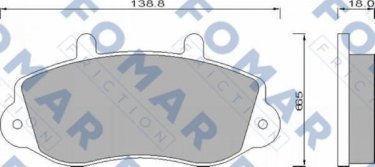Купить FO 677381 Fomar Тормозные колодки передние Master (1, 2) 