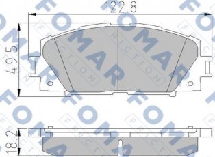 Купить FO 838681 Fomar Тормозные колодки передние Yaris (1.0 VVT-i, 1.3 VVT-i) 