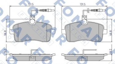 Купить FO 919881 Fomar Тормозные колодки задние Audi A6 3.0 TDI quattro 