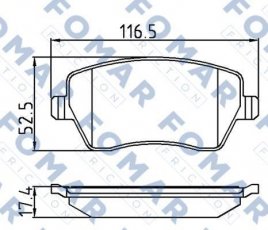 Купить FO 921181 Fomar Тормозные колодки передние Микра (1.0, 1.2, 1.4, 1.5, 1.6) 