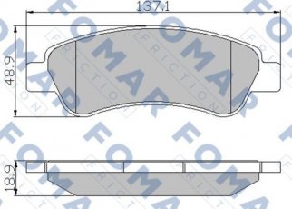 Купити FO 924381 Fomar Гальмівні колодки задні Джампер (2.2, 2.8, 3.0) 