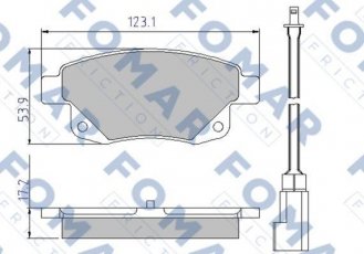 Купить FO 925281 Fomar Тормозные колодки задние Transit 7 (2.2, 2.3, 2.4, 3.2) 