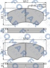 Купить FO 930681 Fomar Тормозные колодки передние Джампер (2.2 HDi 100, 2.2 HDi 120, 3.0 HDi 160) 