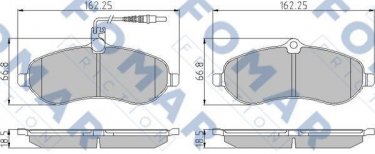 Купить FO 931081 Fomar Тормозные колодки передние Scudo (1.6 D Multijet, 2.0 D Multijet) 