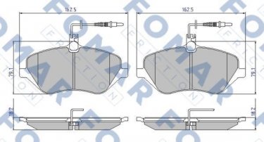 Купить FO 934981 Fomar Тормозные колодки передние Citroen C5 3 (2.2 HDi, 2.2 HDi 200, 2.7 HDi) 