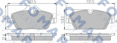 Купить FO 928281 Fomar Тормозные колодки передние БМВ Е81 (1.6, 2.0) 