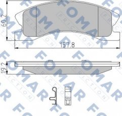 Купити FO 937581 Fomar Гальмівні колодки передні Гранд Черокі (2.7, 4.0, 4.7) 