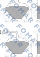 Купить FO 446081 Fomar Тормозные колодки задние Discovery (2.5 TDI, 3.5) 