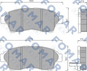Купити FO 481681 Fomar Гальмівні колодки передні Рав 4 (2.0 16V 4WD, 2.0 4WD) 
