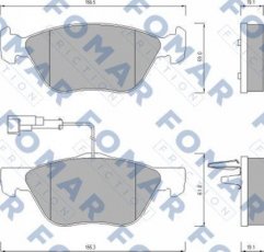 Купити FO 635381 Fomar Гальмівні колодки передні Альфа Ромео  (1.6, 1.7, 2.0) 