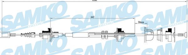 Купити C0058C Samko Трос зчеплення Боксер (2.0, 2.4, 2.5, 2.8)