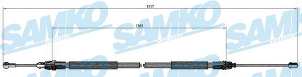 Купити C0748B Samko Трос ручного гальма Trafic 2 (1.9, 2.0, 2.5)