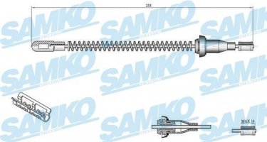 Купить C0556B Samko Трос ручника Corsa C (1.0, 1.2, 1.4, 1.7)