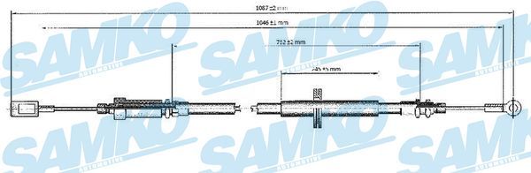 Купить C0173B Samko Трос ручника Джампер (1.9, 2.0, 2.2, 2.4, 2.8)