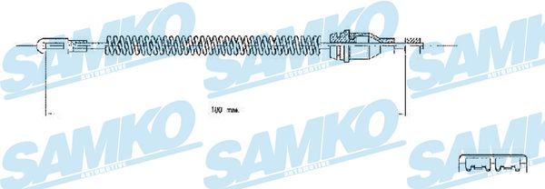 Купити C0543B Samko Трос ручного гальма Zafira A 1.6 16V