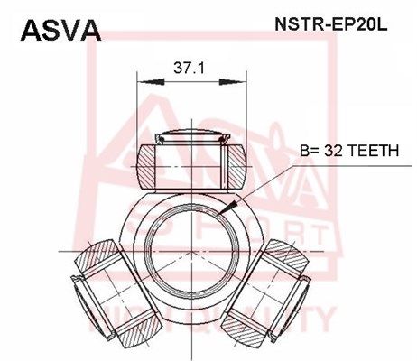 Купити NSTR-EP20L Asva - ТРИПОИД 32x37.1