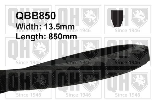 Купить QBB850 Quinton Hazell Ремень приводной  Камри 10 (1.8 Turbo-D, 2.0 Turbo-D)