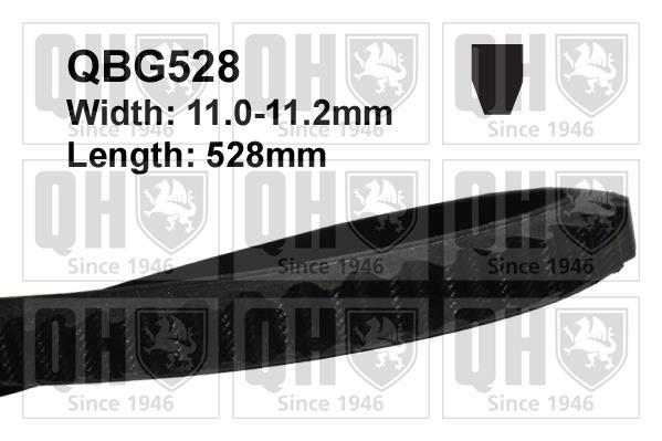Купить QBG528 Quinton Hazell Ремень приводной  Audi A4 B5 (1.6, 1.8)