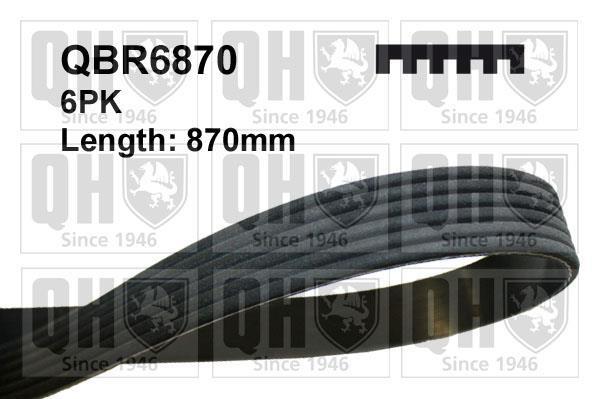 Купить QBR6870 Quinton Hazell Ремень приводной  Боксер (2.0 HDi, 2.2 HDi)