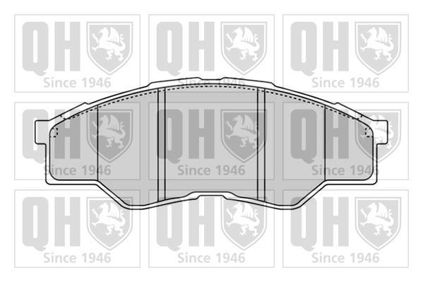 Купити BP1604 Quinton Hazell Гальмівні колодки  Хайлюкс (2.5 D 4WD, 2.5 D-4D) 
