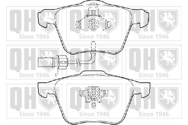Купити BP1421 Quinton Hazell Гальмівні колодки  Audi A6 (Allroad, C6) 