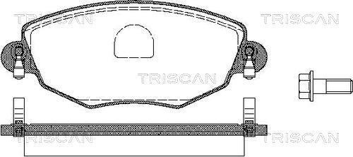 Купить 8110 16005 TRISCAN Тормозные колодки  Jaguar 